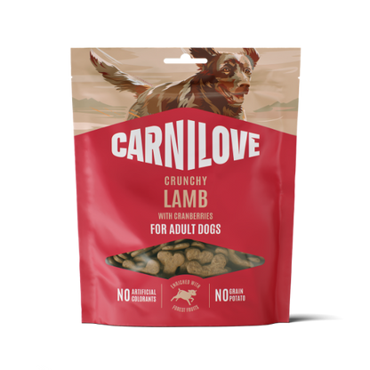 Carnilove Dog Treats: Crunchy Lamb with Cranberries 200g