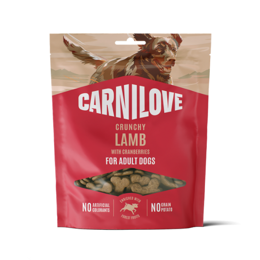 Carnilove Dog Treats: Crunchy Lamb with Cranberries 200g