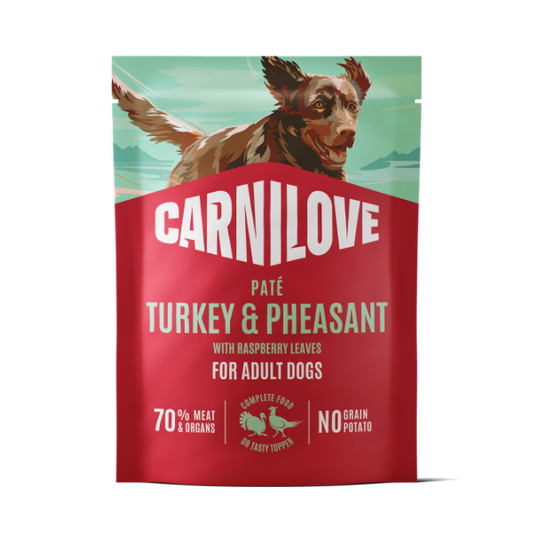 Carnilove Wet Dog Food: Pouch Adult Turkey & Pheasant in Paté 300g