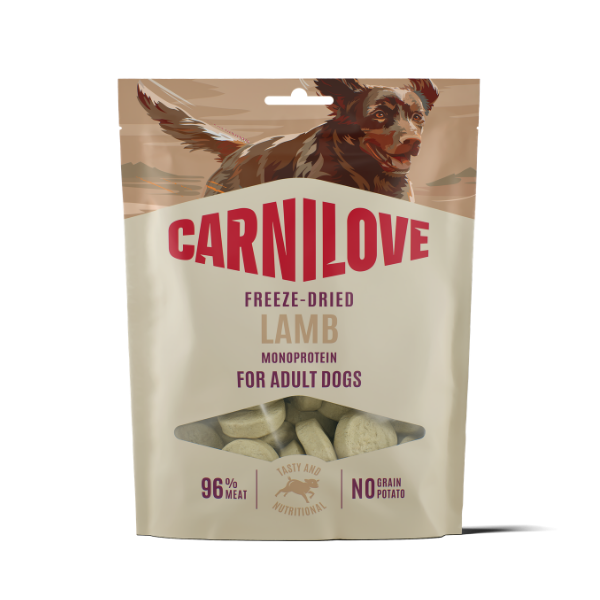 Carnilove Dog Treats: Freeze-Dried Lamb 60g