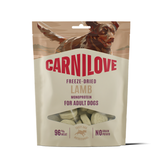Carnilove Dog Treats: Freeze-Dried Lamb 60g
