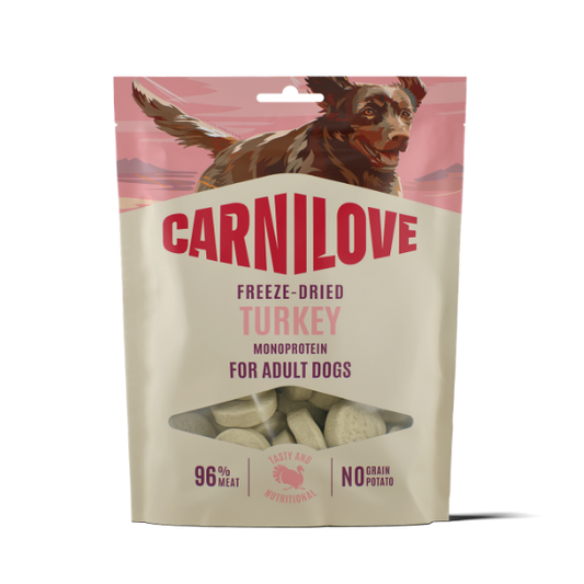 Carnilove Dog Treats: Freeze-Dried Turkey 60g