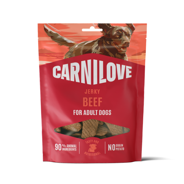 Carnilove Dog Treats: Jerky Beef 100g