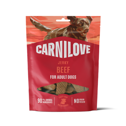 Carnilove Dog Treats: Jerky Beef 100g