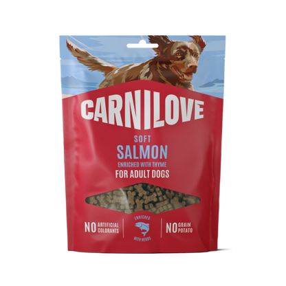 Carnilove Dog Treats: Soft Salmon with Thyme 200g