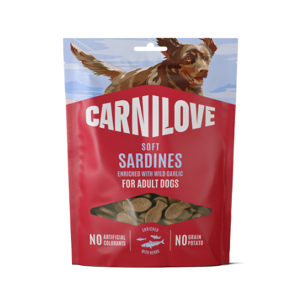 Carnilove Dog Treats: Soft Sardines with Wild Garlic 200g