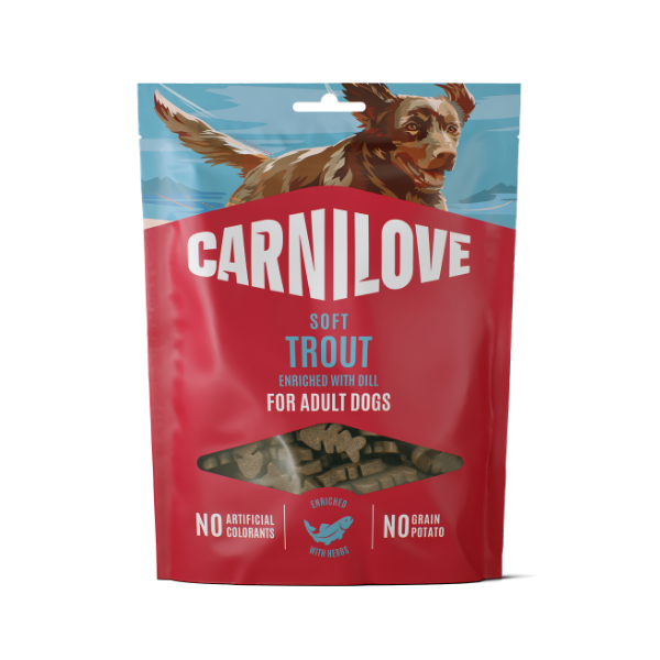 Carnilove Dog Treats: Soft Trout with Dill 200g