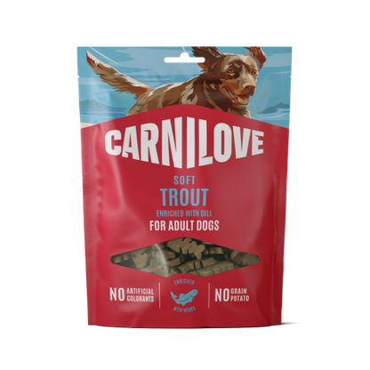 Carnilove Dog Treats: Soft Trout with Dill 200g