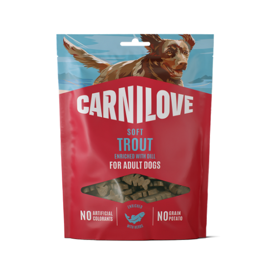Carnilove Dog Treats: Soft Trout with Dill 200g
