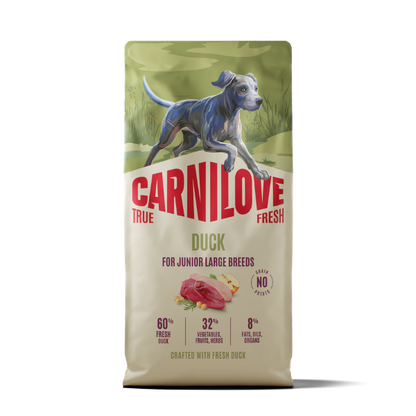 Carnilove Dog Food: True Fresh Junior Large Breed Duck