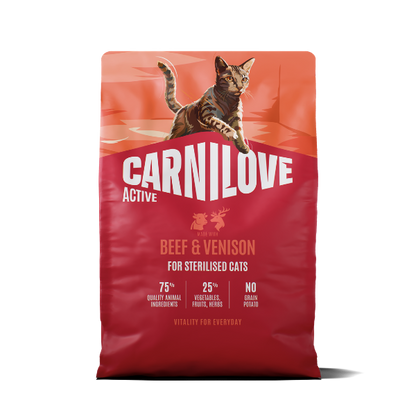 Carnilove Cat Food: Active Adult Beef & Venison