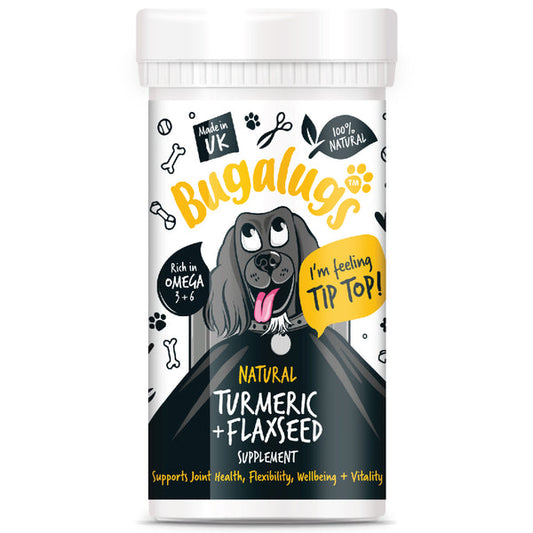 Bugalugs Turmeric & Flaxseed Supplement for Dogs 70g