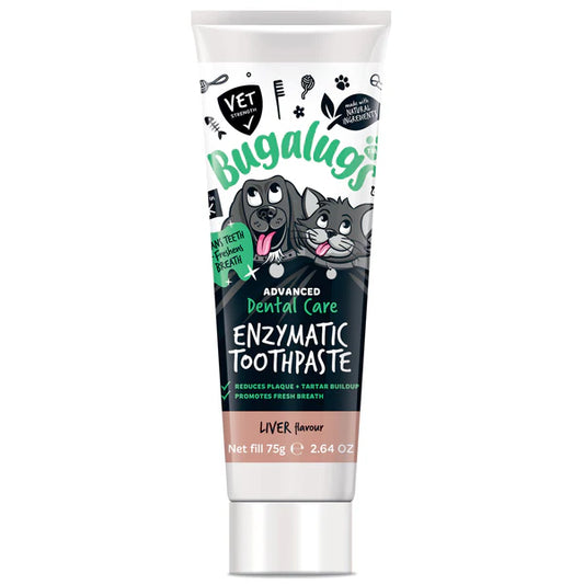 Bugalugs Dental Care Enzymatic Toothpaste for Dogs & Cats 75g