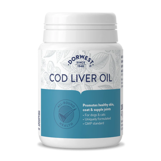 Dorwest Herbs Cod Liver Oil for Dogs & Cats 100 Capsules