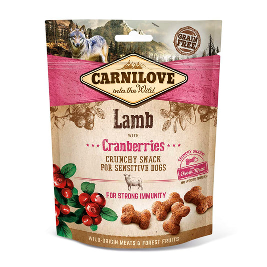 Carnilove Dog Treats: Crunchy Lamb with Cranberries 200g