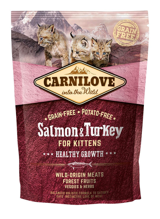 Carnilove Cat Food: Kitten Salmon & Turkey 2kg