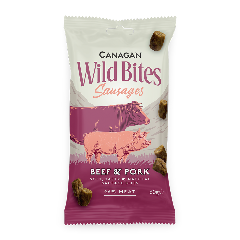 Canagan Dog Treats: Wild Bites Beef & Pork 60g