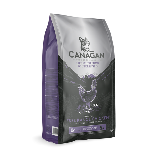 Canagan Cat Food: Light/ Senior Chicken with Salmon