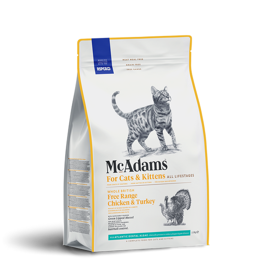 McAdams Cat & Kitten Food: Free Range Chicken & Turkey
