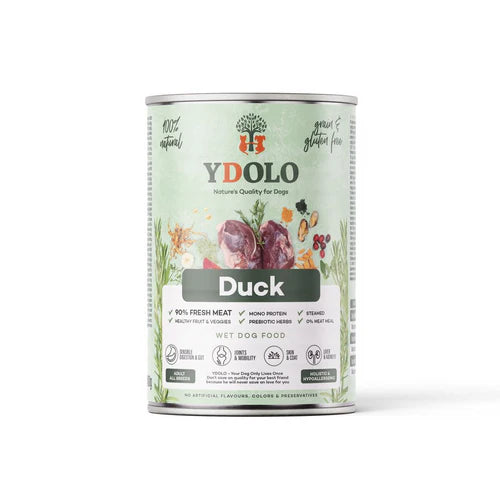YDOLO Wet Dog Food: Adult Duck 400g