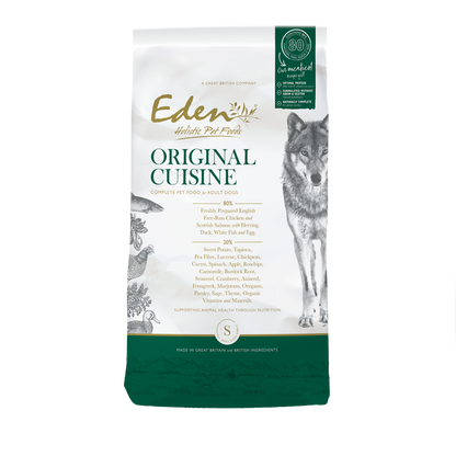 Eden Dog Food: 80/20 Original Cuisine Small Kibble 12kg (Damaged Bag)