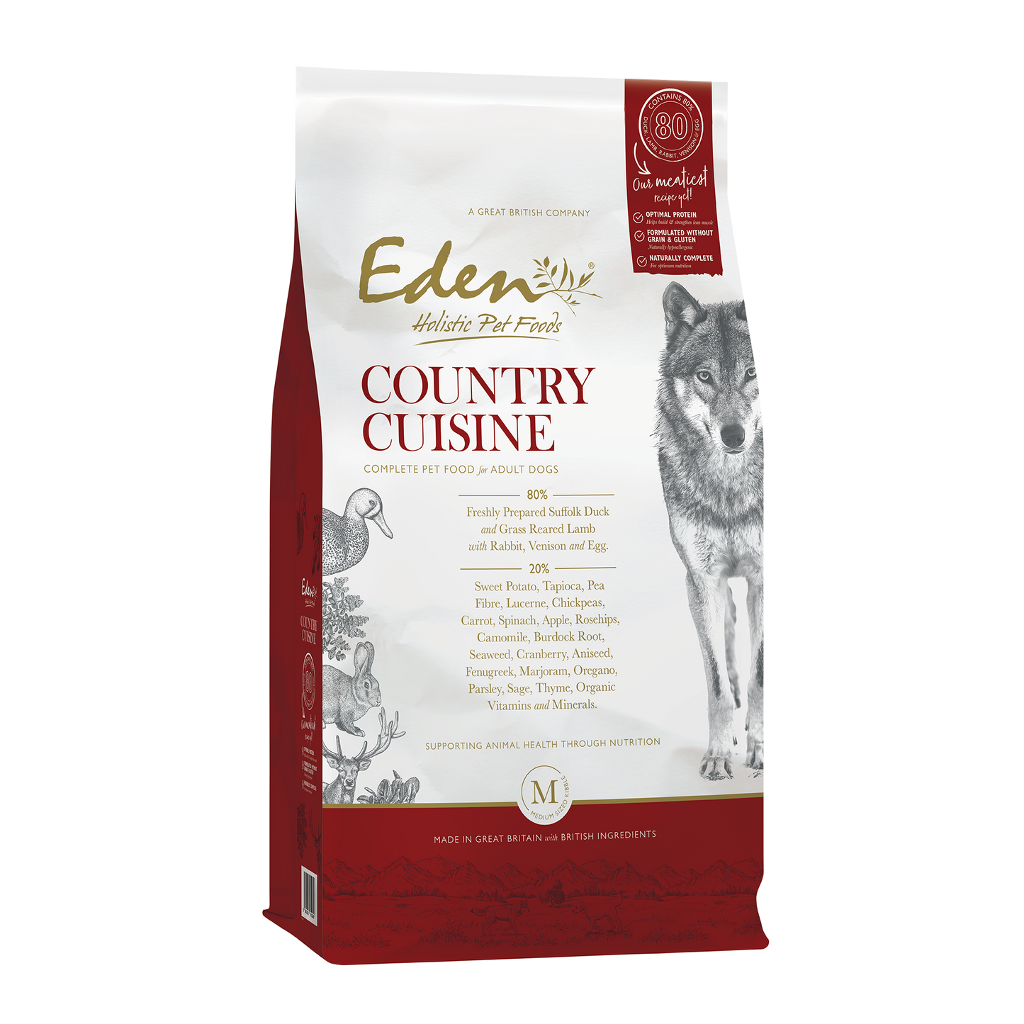 Eden Dog Food: 80/20 Country Cuisine Medium Kibble