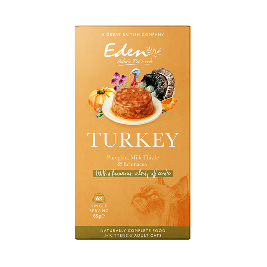 Eden Wet Cat Food: Feline Feast Turkey & Pumpkin 6x85g