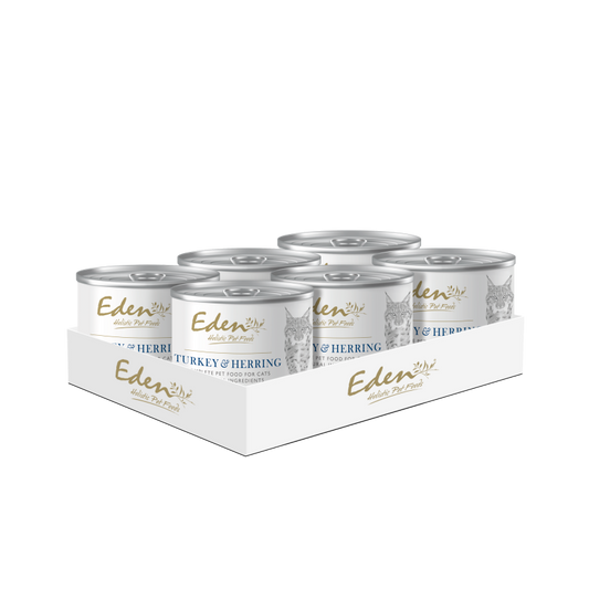 Eden Wet Cat Food: Turkey and Herring 6x200g