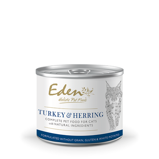 Eden Wet Cat Food: Turkey and Herring 200g