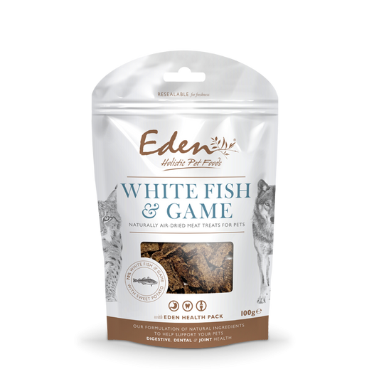 Eden Dog & Cat Treats White Fish with Game