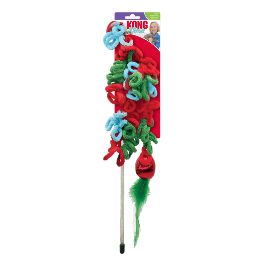 KONG Christmas Cat Teaser Loopz
