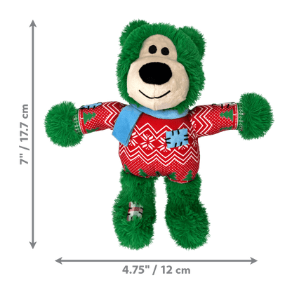 KONG Christmas Wild Knots Bear Green Small/ Medium