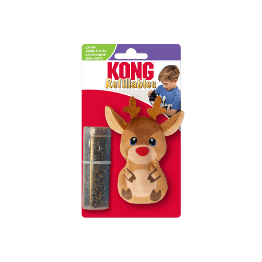 KONG Christmas Cat Refillables Reindeer