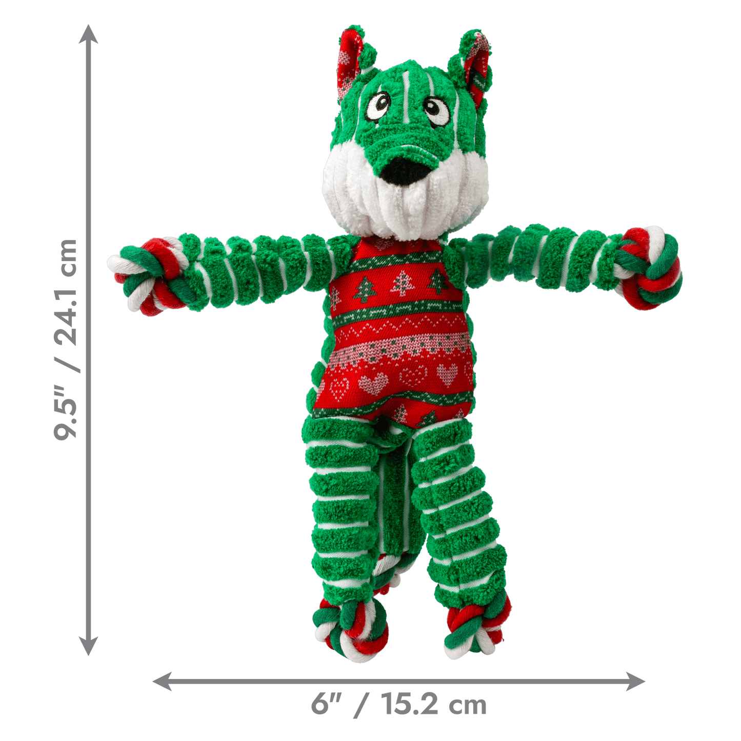 KONG Christmas Floppy Knots Fox Small/ Medium