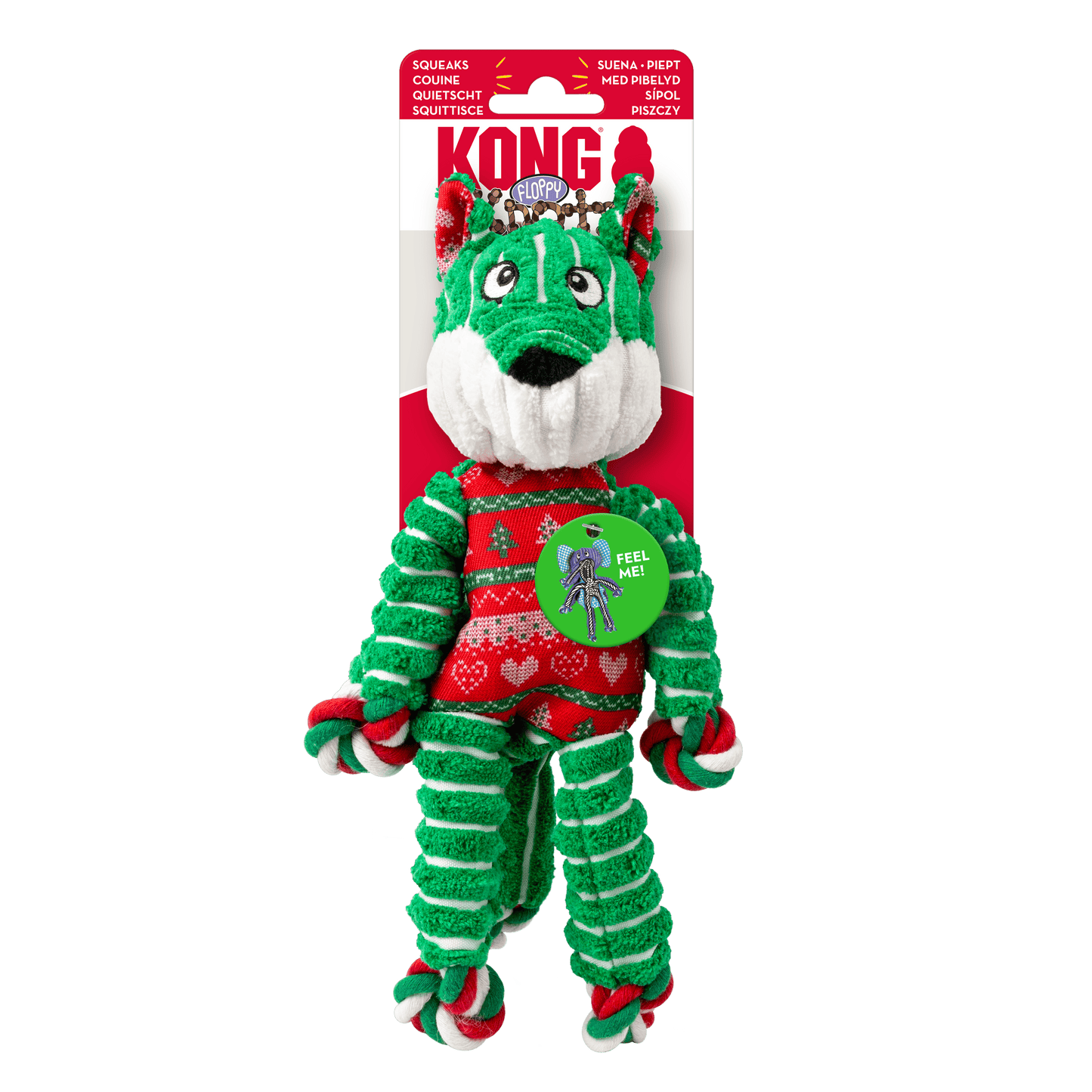 KONG Christmas Floppy Knots Fox Small/ Medium