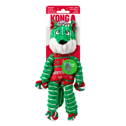 KONG Christmas Floppy Knots Fox Small/ Medium