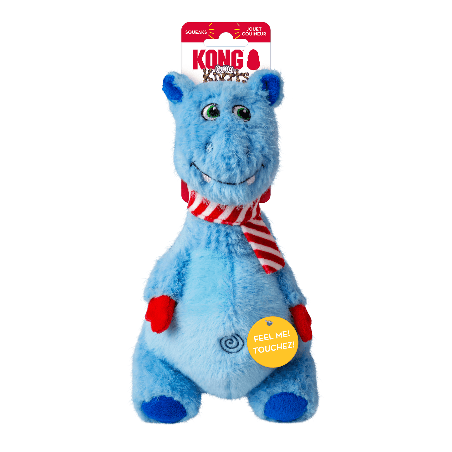 KONG Christmas Belly Knots Hippo Medium/ Large