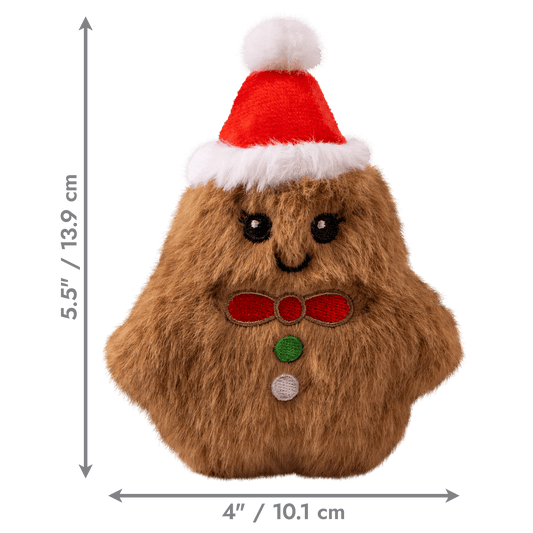 KONG Christmas Snuzzles Gingerbread Extra Small