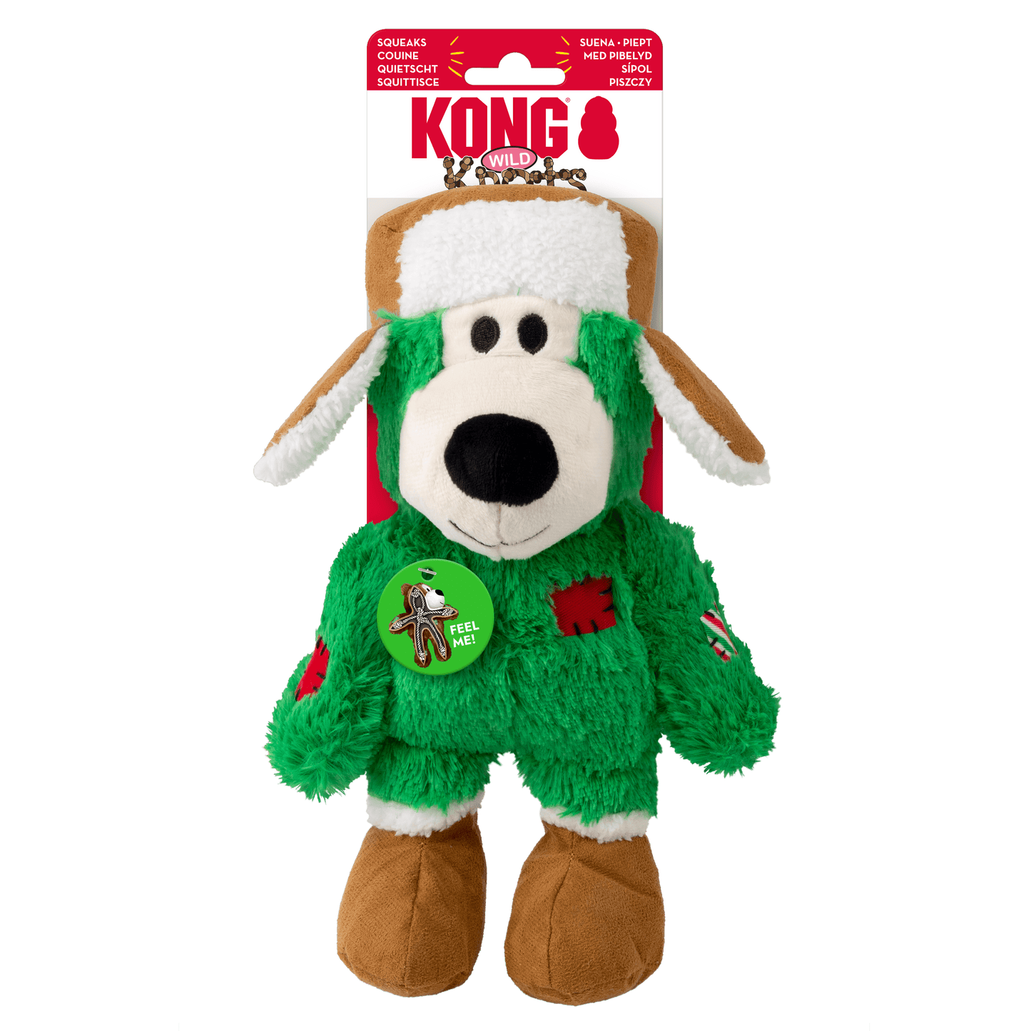 KONG Christmas Wild Knots Bear Green Medium/ Large