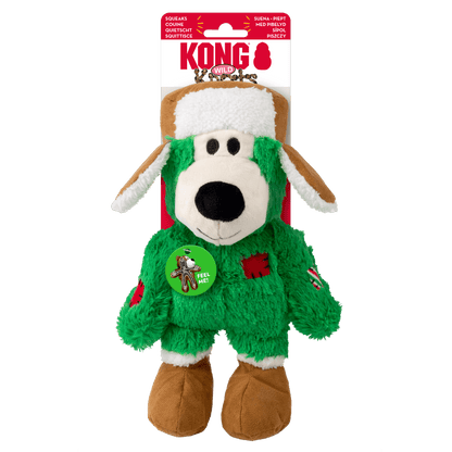 KONG Christmas Wild Knots Bear Green Medium/ Large