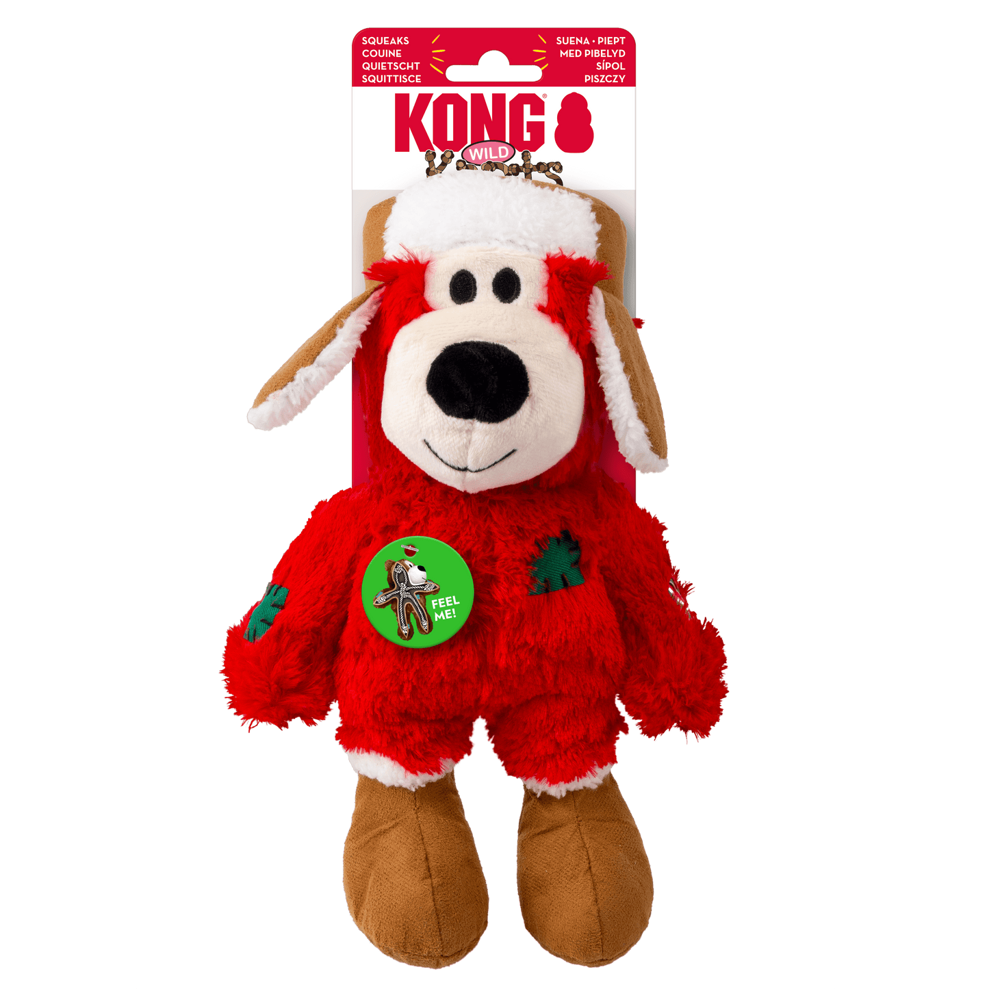 KONG Christmas Wild Knots Bear Red Medium/ Large