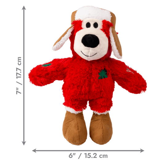 KONG Christmas Wild Knots Bear Red Small/ Medium