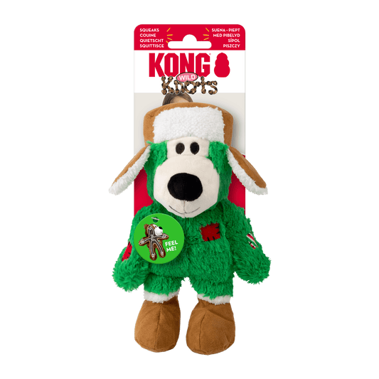 KONG Christmas Wild Knots Bear Green Small/ Medium