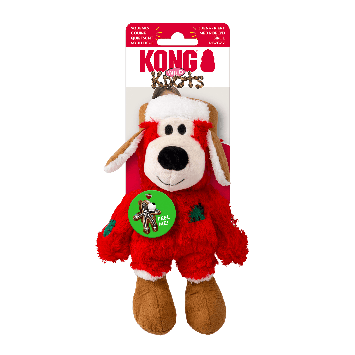 KONG Christmas Wild Knots Bear Red Small/ Medium