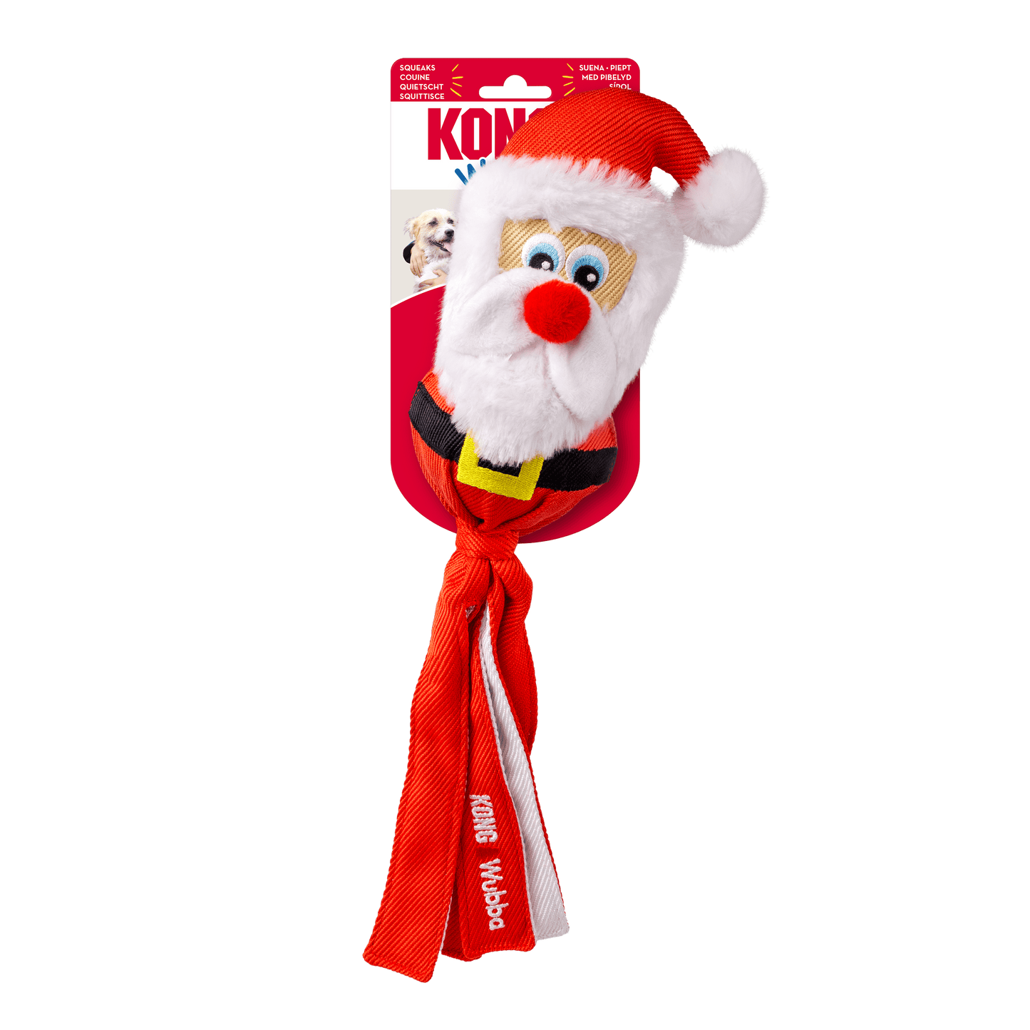 KONG Christmas Wubba Penguin Santa