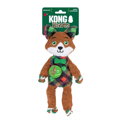KONG Christmas Floppy Knots Dapper Tan Small/ Medium