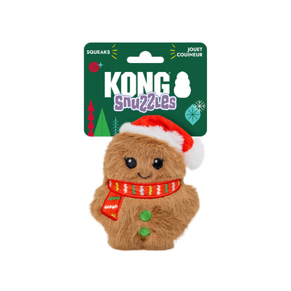 KONG Christmas Snuzzles Mini Santa Gingerbread Extra Small