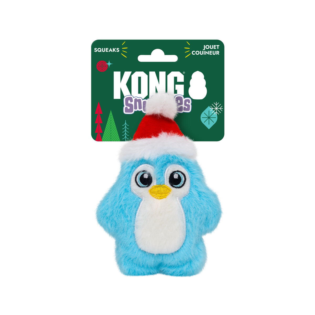 KONG Christmas Snuzzles Mini Santa Penguin Extra Small