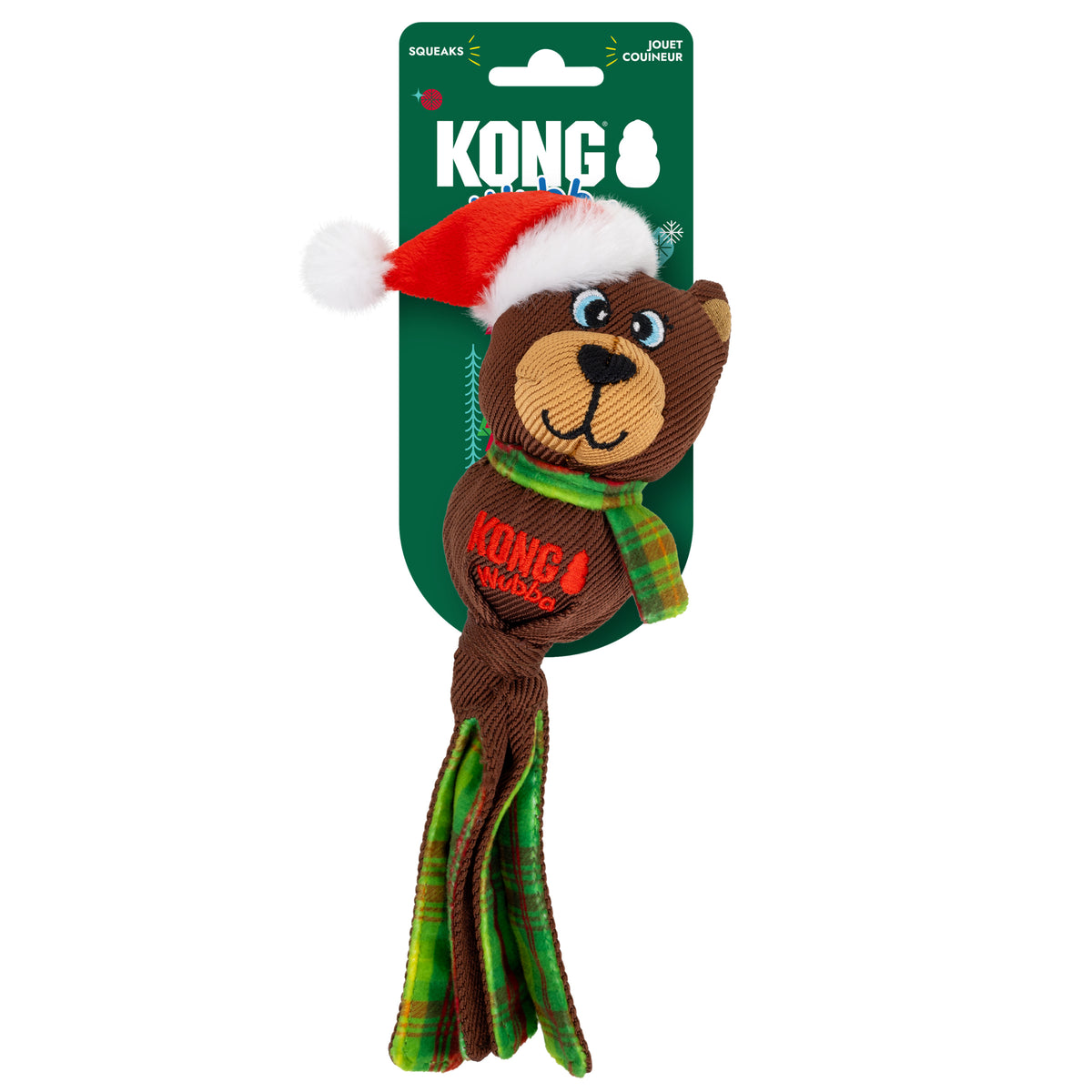 KONG Christmas Wubba Bear Small