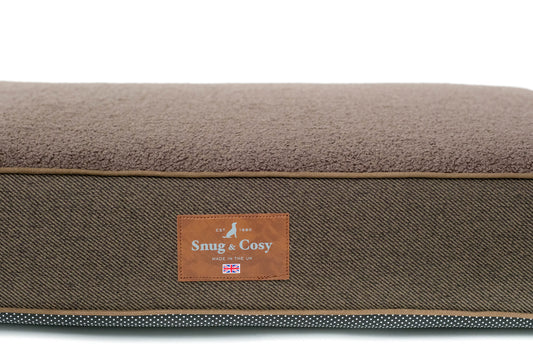 Snug & Cosy Heritage Tweed Memory Foam Chocolate Mattress